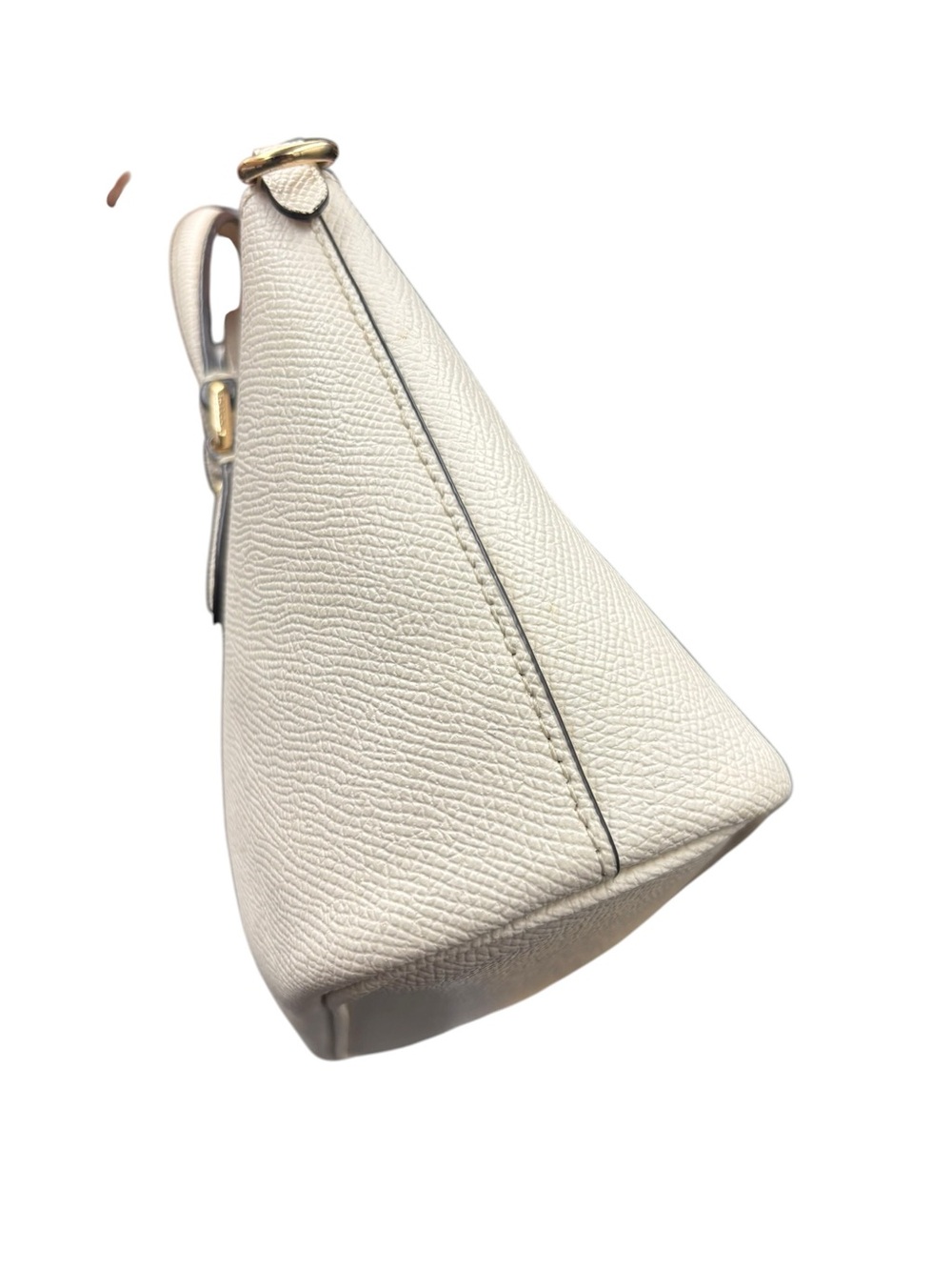 Coach Mini Gallery Crossbody CH198 Chalk Leather Gold Hardware Satchel - Picture 9 of 12